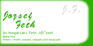 jozsef feth business card